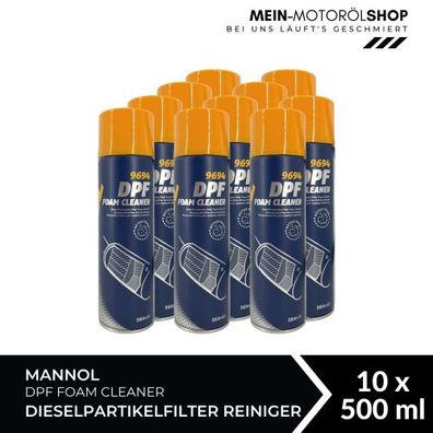 Mannol DPF Foam Cleaner Dieselpartikelfilter Reiniger 10x500 ML