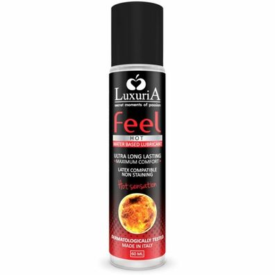Intimateline - Luxuria Feel Hot Sensation Gleitmittel auf Wasserbasis 60 Ml