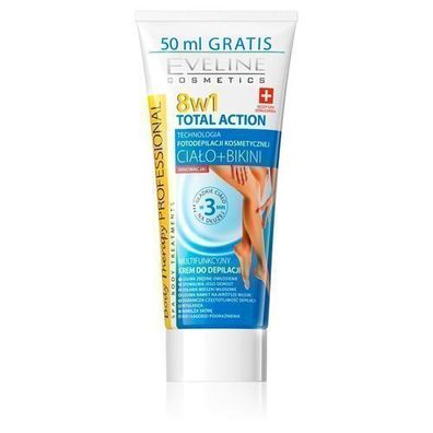 Eveline Cosmetics 8w1 Total Action Haarentfernungscreme, 200 ml