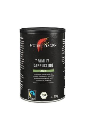 3x MOUNT HAGEN Mount Hagen Bio FT Family Cappuccino Dose 400g