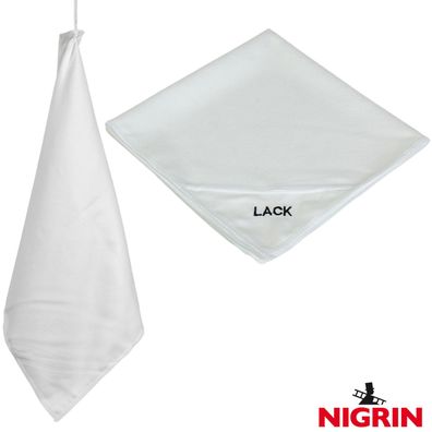 Nigrin Auto Mikrofasertuch 40x40cm Fein Poliertuch Lack Glas Cockpit Pflege Tuch