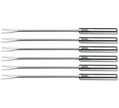 Fourchettes à fondue Spring en acier inoxydable 6 pcs. Fondue
