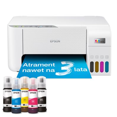 Epson EcoTank L3276, Tintenstrahl, Farbdruck, 5760 x 1440 DPI, A4, Direktdruck, Weiß