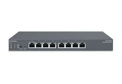 EnGenius ECS1008P, Managed, L2, Gigabit Ethernet (10/100/1000), Vollduplex, Power ove