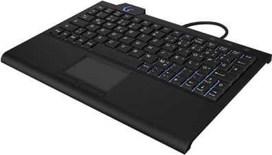 KeySonic KSK-3210ELU (DE), Kabelgebunden, USB, Membran Key Switch, QWERTZ, LED, Schwa