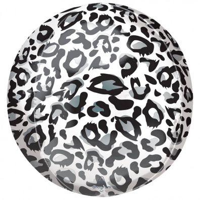 Amscan Foil Balloon Panther Print 41 Cm Black/White