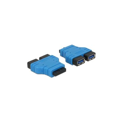 DELOCK USB3.0 Adapter Pinheader -> 2x A Bu/Bu nebeneinand