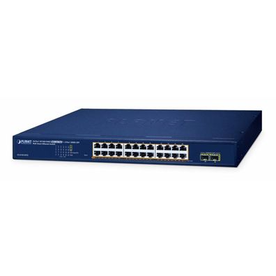 Planet 24-Port Poe+ Web Smart Switch GS-2210-24P2S
