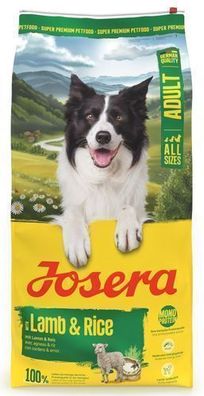 Josera Lamb Rice 12,5kg Hunde Trockenfutter Lamm Reis Sensitiv Magen Schonend