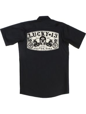 Lucky 13 Hemd Dual Chopper Workshirt Black