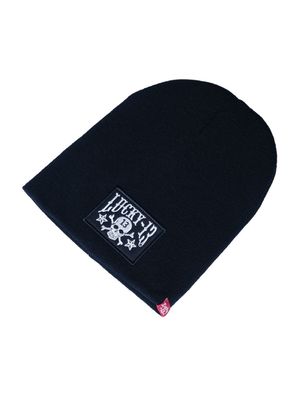 Lucky 13 Beanie Skull Stars Patch