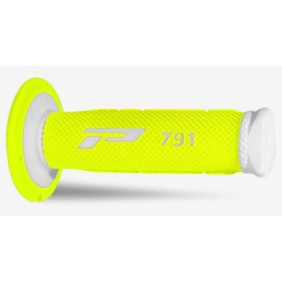 Progrip 791 Double Density Grips - White/FluoYellow
