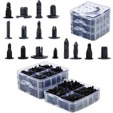 Rosfix Set Kfz-Befestigungsclips 620 Stk – Nylon | mit Aufbewahrungsbox