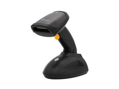 Equip Drahtloser 1D Laser-Barcodescanner, Weite Entfernung, mit Ständer, Tragbares Ba