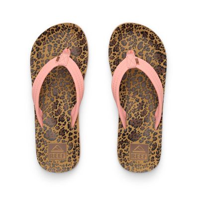 REEF Kids Flip Flop Kids Ahi leopard/canyon sunset - Größe: 1 (32)