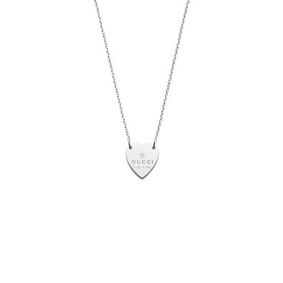 Gucci - YBB223512001 - 925er Sterlingsilber - Halskette mit Gucci-Markenzeichen-gravi