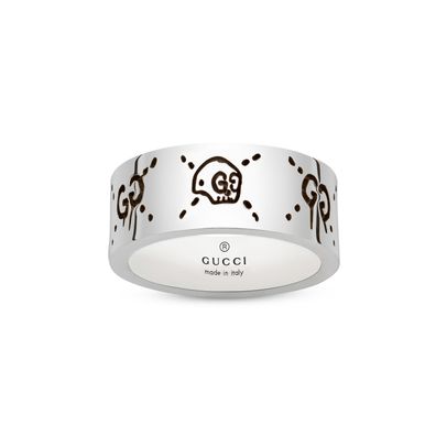 Gucci - YBC455318001 - Gucci Geisterring aus glänzendem gealtertem Sterlingsilber