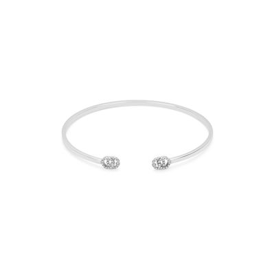 Gucci – YBA481662002 – GG Running-Manschettenarmband aus 18-karätigem Weißgold mit Di