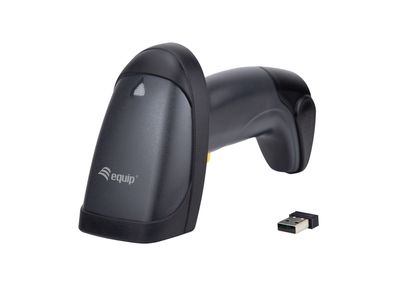 Equip Drahtloser 1D Laser-Barcodescanner, mit Ständer, Tragbares Barcodelesegerät, 1D