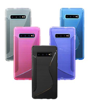 Handyhülle Samsung Galaxy S10 Silikon Hülle Schutzhülle Case Cover Backcover