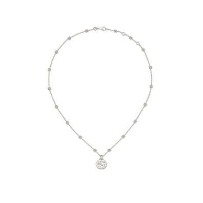 Gucci - YBB479221001 - 925er Sterlingsilber - Halskette mit ineinandergreifendem G-An
