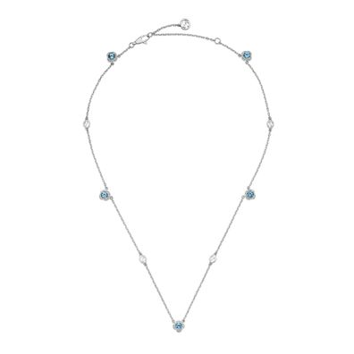 Gucci - YBB662429002 - Ineinandergreifende G-Halskette aus 18-karätigem Weißgold mit