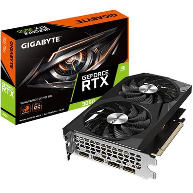 Gigabyte RTX3050 Windforce OC V2 8GB GDDR6 HDMI DP DVI