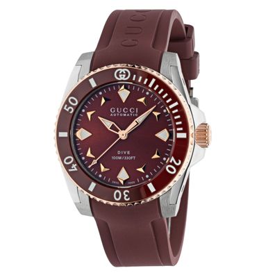 Gucci - YA136410 - Gucci Dive 36 MM Edelstahlgehäuse 
ROSA Vergoldete Lünette, ÜBERZO