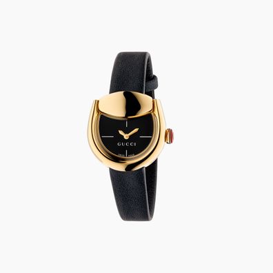 Gucci - YA168505 - Horsebit 27x25 MM Gelbvergoldetes Gehäuse 
SCHWARZES Zifferblatt
s