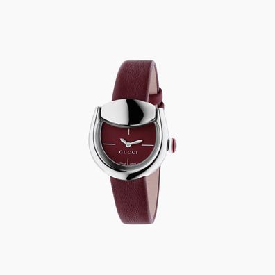 Gucci - YA168502 - Horsebit 27x25 MM Edelstahlgehäuse 
Burgunderrotes Zifferblatt
BUR
