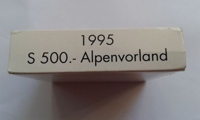 Etui 500 Schilling 1995 Alpenvorland - keine Münze