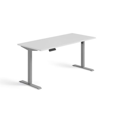 Schnellmontage Elektro-Hubtisch höhenverstellbar, 1600x700x740-1175, Weiß/Silber