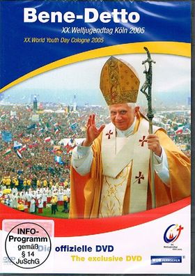 Bene-Detto, XX. Weltjugendtag Köln 2005 Papst Benedikt XVI Neu und OVP in Folie