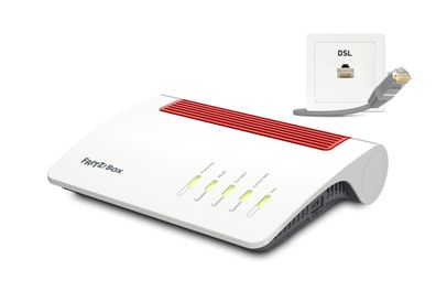AVM FRITZ!Box 7590 AX - Amazon Exclusive Edition - Wireless Router - DSL-Modem 4-Port