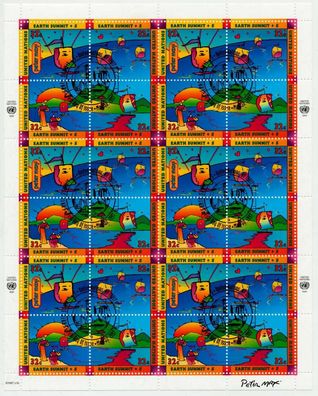 UNO NEW YORK Nr 736KB-739KB zentrisch gestempelt X7681DE