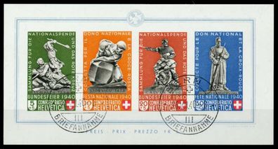 Schweiz BLOCK Kleinbogen 1908-1944 Block 5 gestempelt ge X73F51E