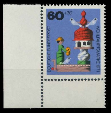 BRD 1971 Nr 708 postfrisch ECKE-ULI X8556EE