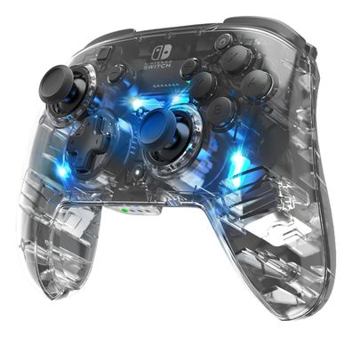 PDP Nintendo Switch Controller Wireless durchsichtig