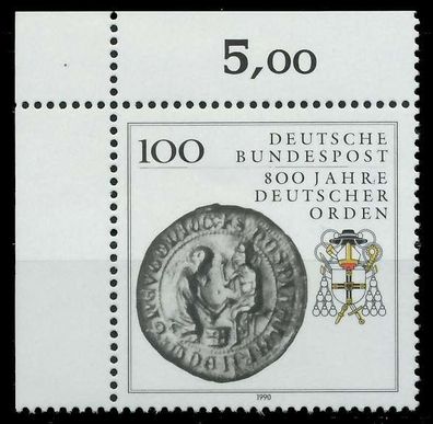 BRD 1990 Nr 1451 postfrisch ECKE-OLI X85BE76