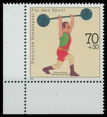 BRD 1991 Nr 1499 postfrisch ECKE-ULI X85D36E