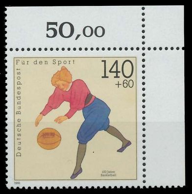 BRD 1991 Nr 1501 postfrisch ECKE-ORE X85D3CA