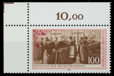 BRD 1991 Nr 1521 postfrisch ECKE-OLI S76357E