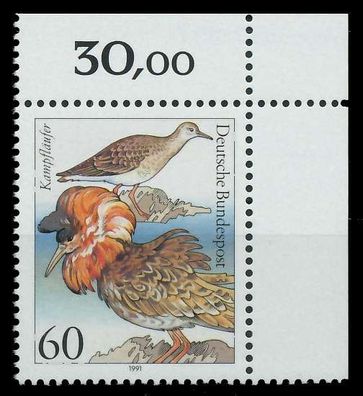 BRD 1991 Nr 1539 postfrisch ECKE-ORE S765ECA