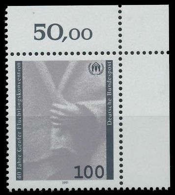 BRD 1991 Nr 1544 postfrisch ECKE-ORE X85D932
