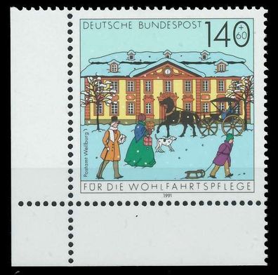 BRD 1991 Nr 1568 postfrisch ECKE-ULI X85EC06