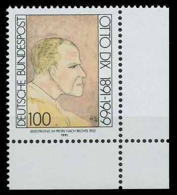 BRD 1991 Nr 1573 postfrisch ECKE-URE X85ECA2