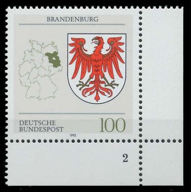 BRD 1992 Nr 1589 postfrisch Formnummer 2 S7665E2