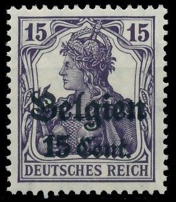 BES. 1WK Landespost Belgien Nr 16a postfrisch X4350E6