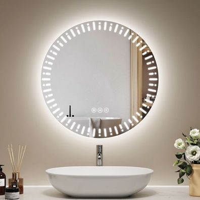 EMKE Badspiegel Mit Beleuchtung Calib Rund 50cm