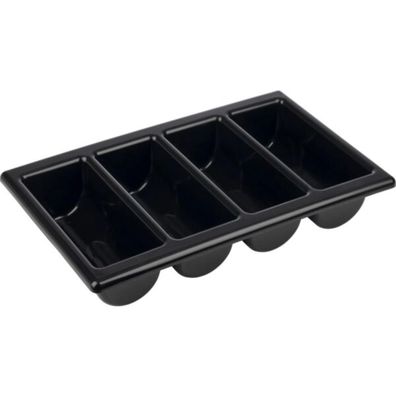 APS Besteckbehälter, GN 1/1, schwarz, Höhe: 100 mm, Länge: 530 mm, reite: 325 mm